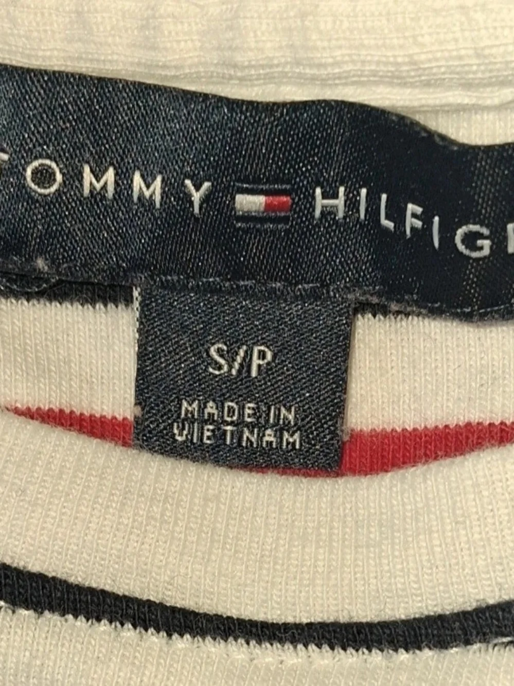 Tommy Hilfiger Red, White & Navy Striped Short-Sleeve Dress